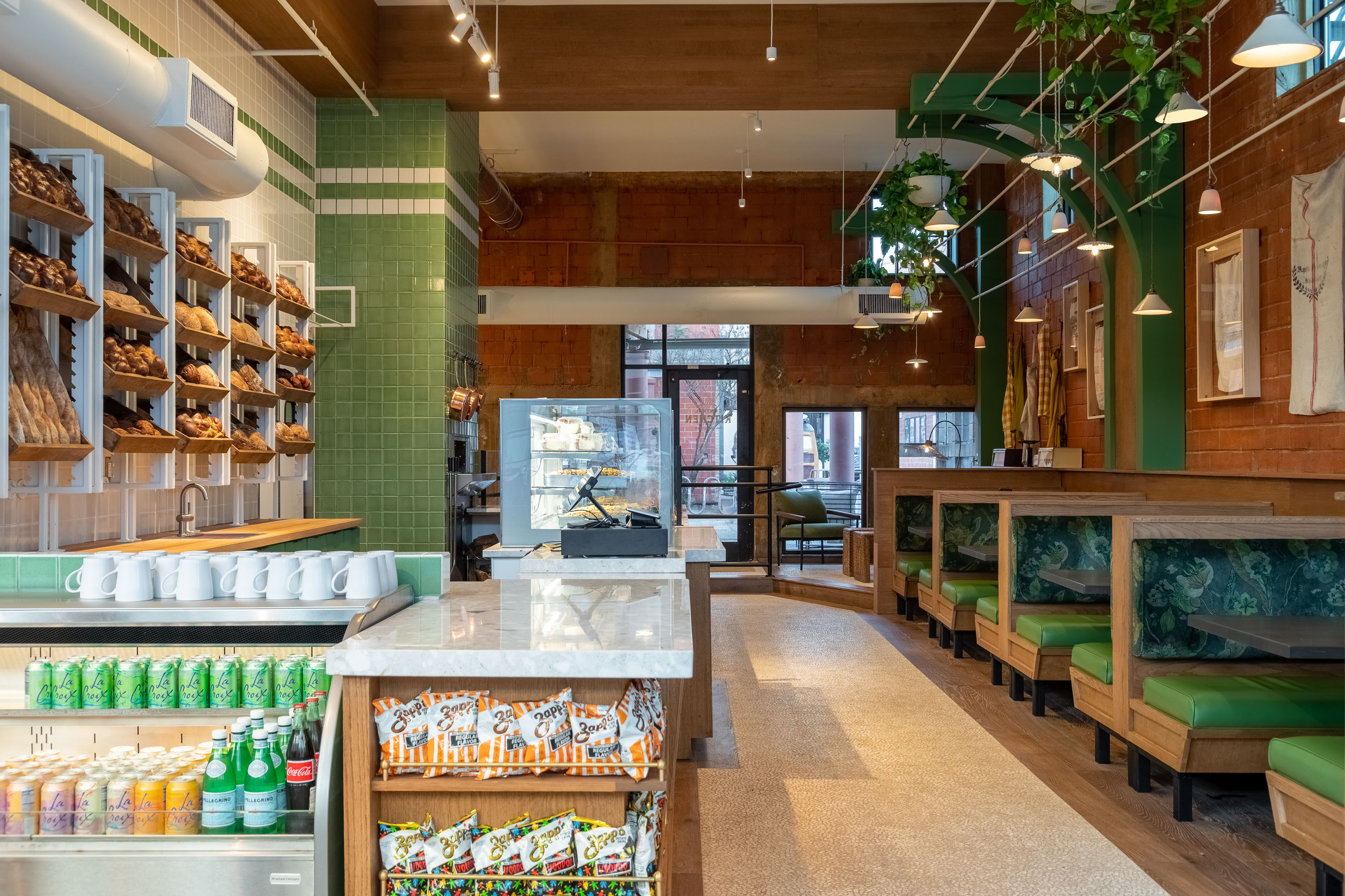 Central Kitchen Features Blended Personality Modern Restaurant 