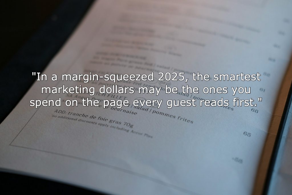Your Menu Is Your Most Powerful Marketing Asset | Modern Restaurant Management